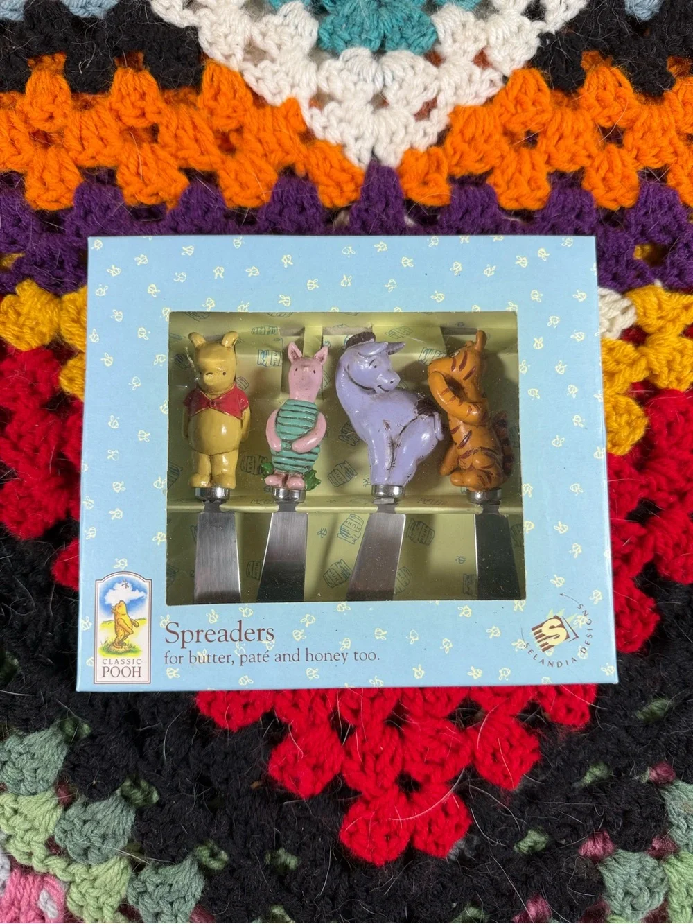 Disney Classic Pooh Multicolor Ceramic Character Spreaders - Winnie the Pooh Set